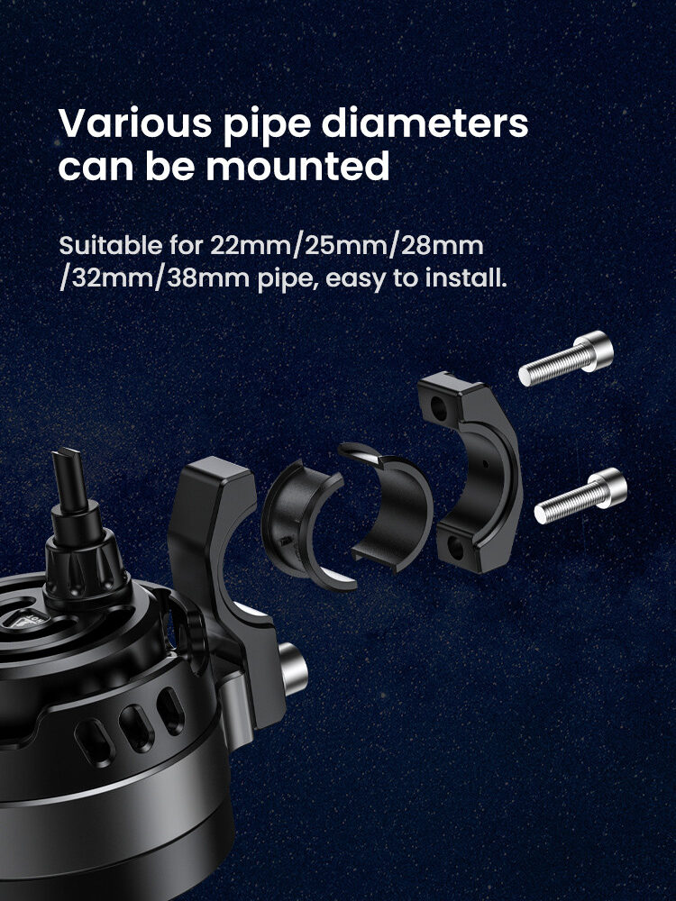 LOBOO L11 światła drogowe i mijania pomocnicze 15 000 Lumenów, 8-stopniowa skala świecenia, homologacja, czarne, zaestaw