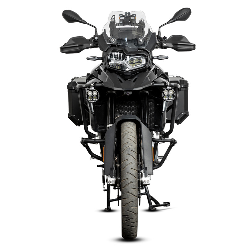 LOBOO L11 światła drogowe i mijania pomocnicze 15 000 Lumenów, 8-stopniowa skala świecenia, homologacja, czarne, zaestaw