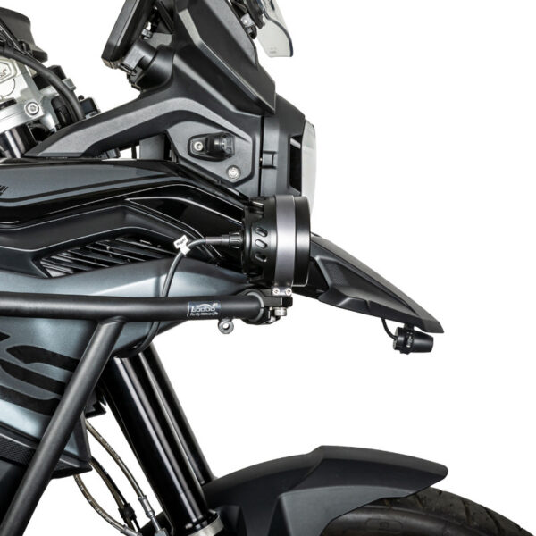 LOBOO L16 światła drogowe i mijania pomocnicze, 19 000 Lumenów, 8-stopniowa skala świecenia, homologacja, czarne, zestaw