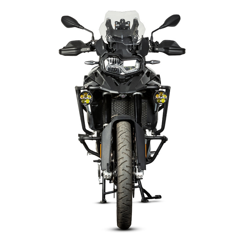 LOBOO L16 światła drogowe i mijania pomocnicze, 19 000 Lumenów, 8-stopniowa skala świecenia, homologacja, czarne, zestaw