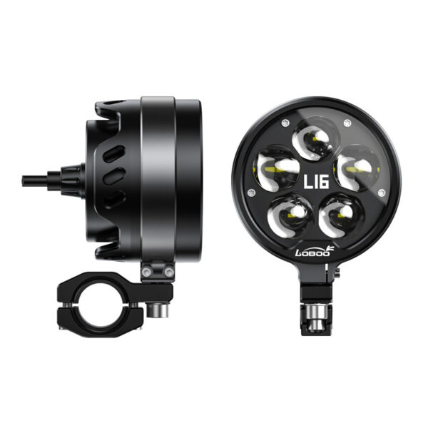 loboo-l16-swiatlo-drogowe-i-mijania-pomocnicze-czarne LOBOO L16 lampy LED drogowe i mijania pomocnicze, 19 000 Lumenów, 8-stopniowa skala świecenia, homologacja, czarne, zestaw