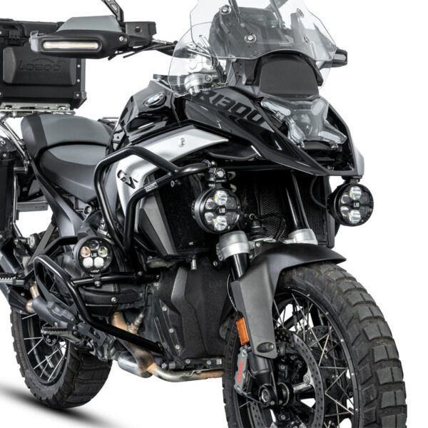 LOBOO L18S światła drogowe i mijania pomocnicze, 23 000 Lumenów, 8-stopniowa skala świecenia, homologacja, czarne, zestaw