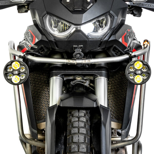 LOBOO L18S światła drogowe i mijania pomocnicze, 23 000 Lumenów, 8-stopniowa skala świecenia, homologacja, czarne, zestaw