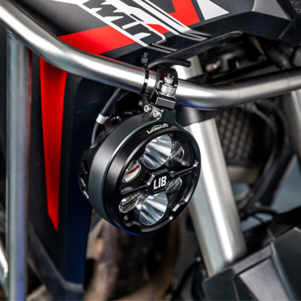 LOBOO L18S światła drogowe i mijania pomocnicze, 23 000 Lumenów, 8-stopniowa skala świecenia, homologacja, czarne, zestaw