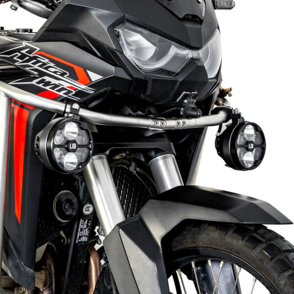 LOBOO L18S światła drogowe i mijania pomocnicze, 23 000 Lumenów, 8-stopniowa skala świecenia, homologacja, czarne, zestaw