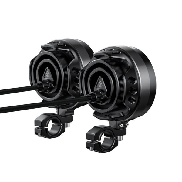 LOBOO L18S światła drogowe i mijania pomocnicze, 23 000 Lumenów, 8-stopniowa skala świecenia, homologacja, czarne, zestaw