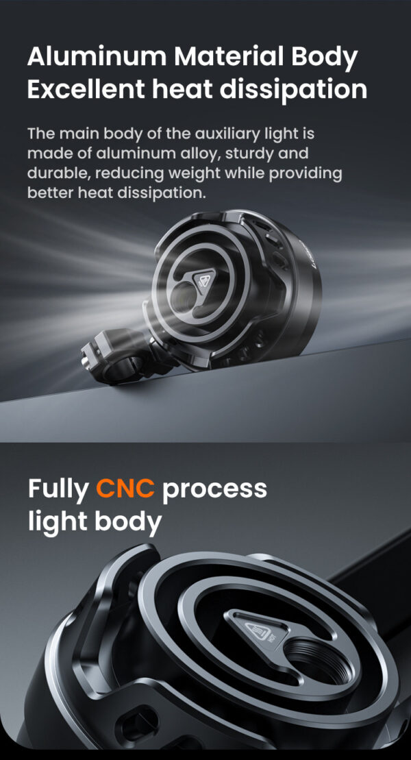 LOBOO L18S światła drogowe i mijania pomocnicze, 23 000 Lumenów, 8-stopniowa skala świecenia, homologacja, czarne, zestaw