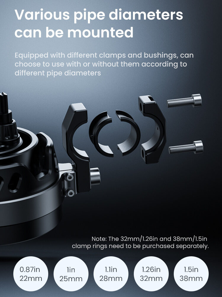 LOBOO L18S światła drogowe i mijania pomocnicze, 23 000 Lumenów, 8-stopniowa skala świecenia, homologacja, czarne, zestaw