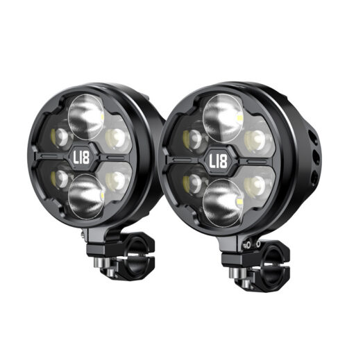loboo-l18s-swiatlo-drogowe-i-mijania-pomocnicze-czarne LOBOO L18S lampy LED drogowe i mijania pomocnicze, 23 000 Lumenów, 8-stopniowa skala świecenia, homologacja, czarne, zestaw
