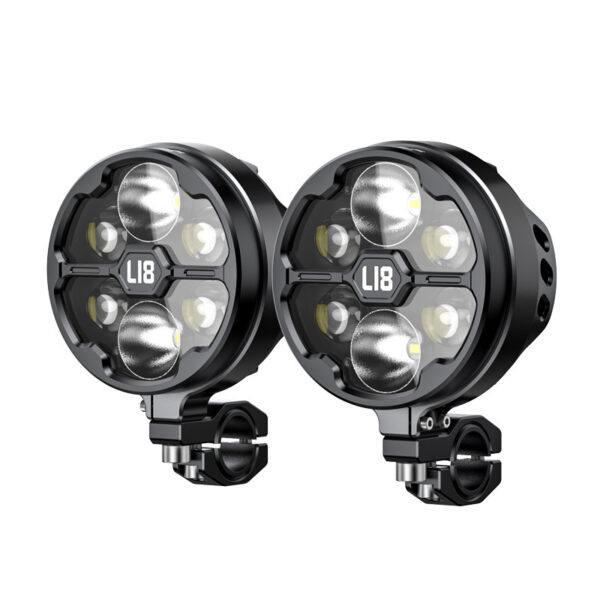 loboo-l18s-swiatlo-drogowe-i-mijania-pomocnicze-czarne LOBOO L18S lampy LED drogowe i mijania pomocnicze, 23 000 Lumenów, 8-stopniowa skala świecenia, homologacja, czarne, zestaw