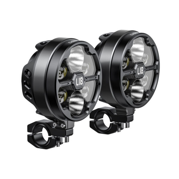 loboo-l18s-swiatlo-drogowe-i-mijania-pomocnicze-czarne LOBOO L18S lampy LED drogowe i mijania pomocnicze, 23 000 Lumenów, 8-stopniowa skala świecenia, homologacja, czarne, zestaw