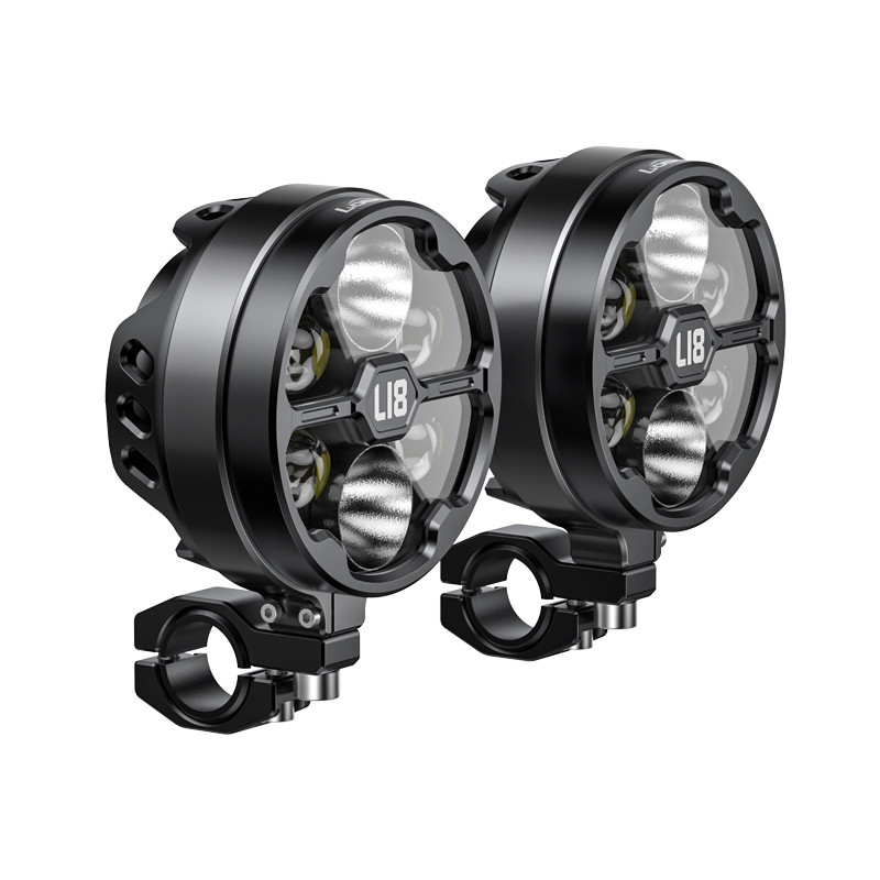loboo-l18s-swiatlo-drogowe-i-mijania-pomocnicze-czarne LOBOO L18S lampy LED drogowe i mijania pomocnicze, 23 000 Lumenów, 8-stopniowa skala świecenia, homologacja, czarne, zestaw
