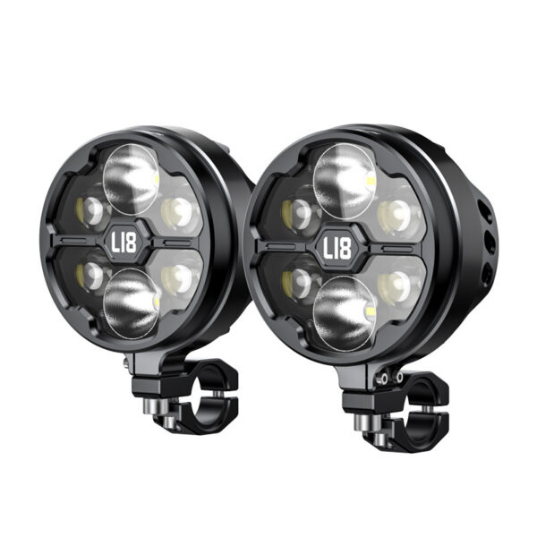 loboo-l18s-swiatlo-drogowe-i-mijania-pomocnicze-czarne LOBOO L18S lampy LED drogowe i mijania pomocnicze, 23 000 Lumenów, 8-stopniowa skala świecenia, homologacja, czarne, zestaw