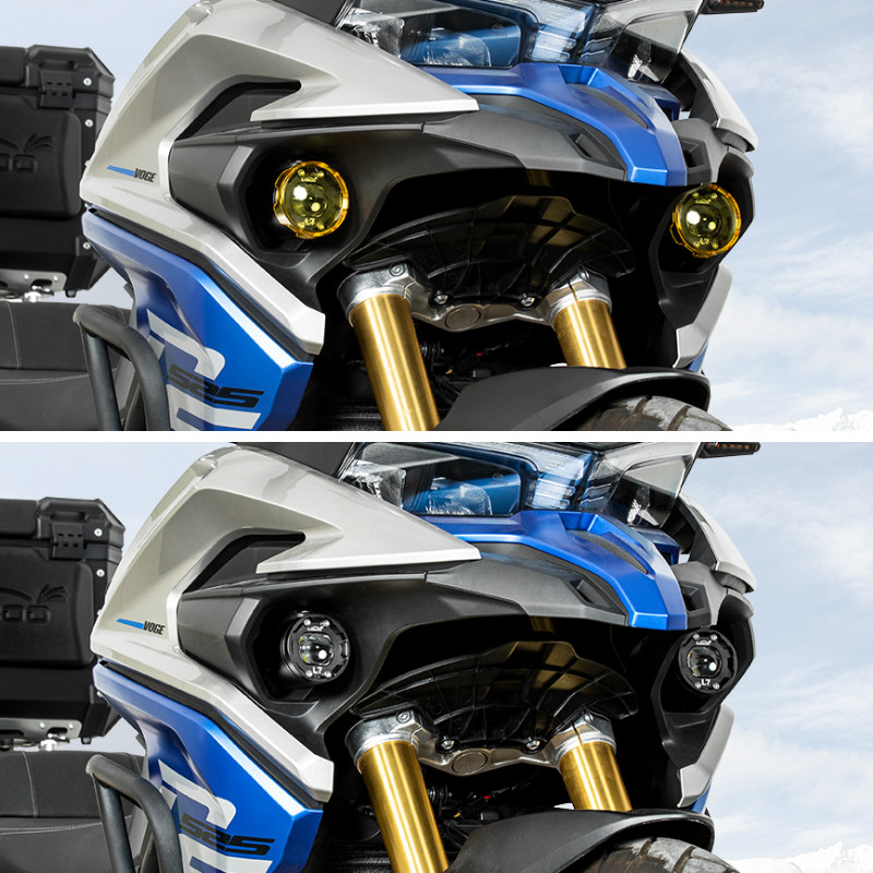 LOBOO L7 światła drogowe i mijania pomocnicze tylko dla VOGE DS525X, 15 000 Lumenów, 8-stopniowa skala świecenia, homologacja, z