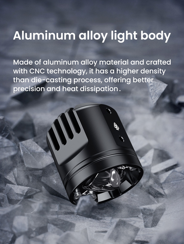 LOBOO L7 światła drogowe i mijania pomocnicze tylko dla VOGE DS525X, 15 000 Lumenów, 8-stopniowa skala świecenia, homologacja, z