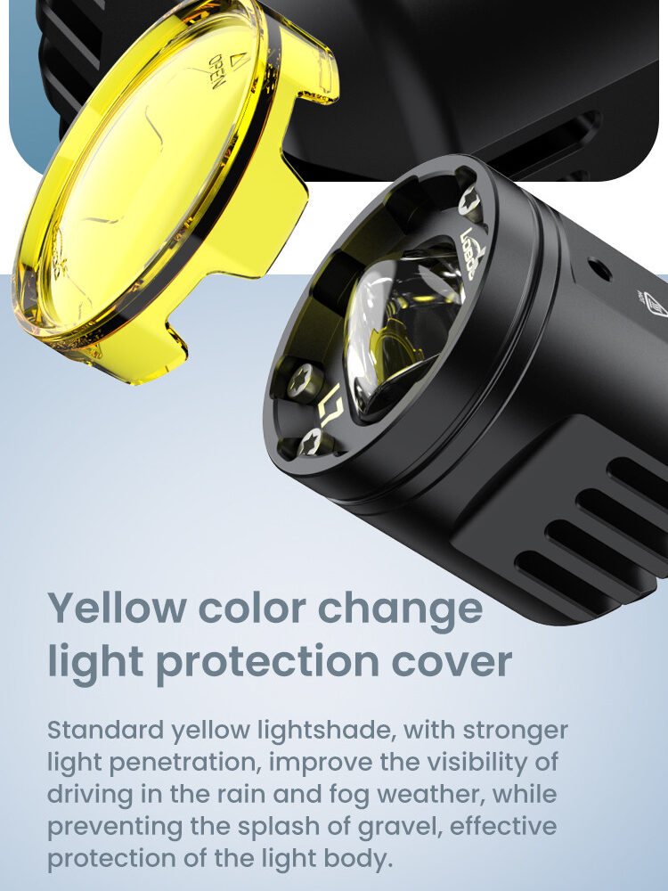 LOBOO L7 światła drogowe i mijania pomocnicze tylko dla VOGE DS525X, 15 000 Lumenów, 8-stopniowa skala świecenia, homologacja, z