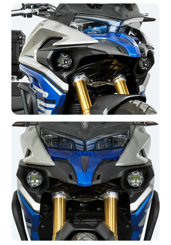 LOBOO L7 światła drogowe i mijania pomocnicze tylko dla VOGE DS525X, 15 000 Lumenów, 8-stopniowa skala świecenia, homologacja, z