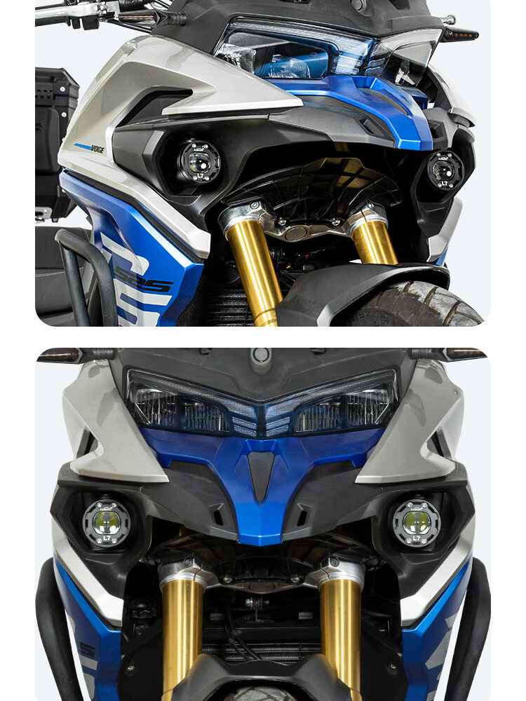 LOBOO L7 światła drogowe i mijania pomocnicze tylko dla VOGE DS525X, 15 000 Lumenów, 8-stopniowa skala świecenia, homologacja, z