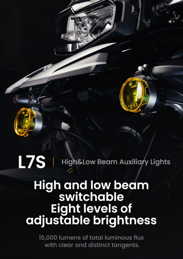 loboo-l7s-swiatlo-drogowe-i-mijania-pomocnicze-czarne LOBOO L7 lampy LED drogowe i mijania pomocnicze, 15 000 Lumenów, 8-stopniowa skala świecenia, homologacja, zestaw
