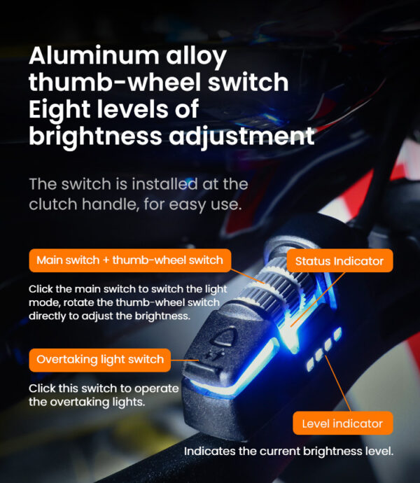 LOBOO L7 światła drogowe i mijania pomocnicze, 15 000 Lumenów, 8-stopniowa skala świecenia, homologacja, zestaw