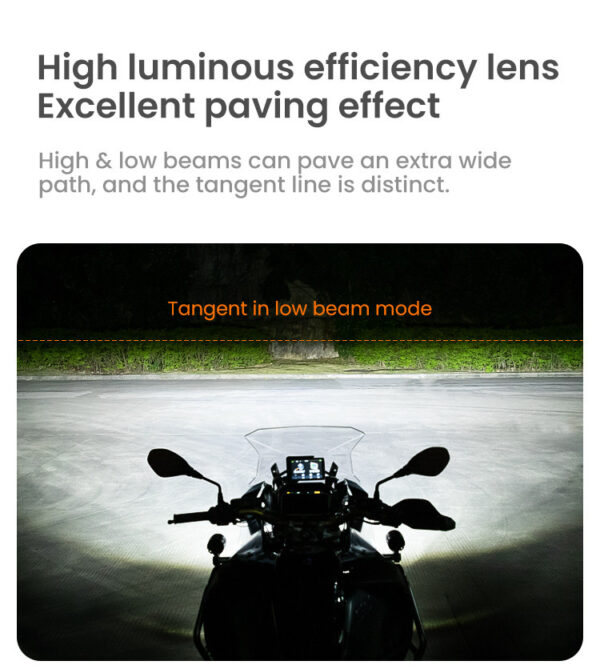 LOBOO L7 światła drogowe i mijania pomocnicze, 15 000 Lumenów, 8-stopniowa skala świecenia, homologacja, zestaw