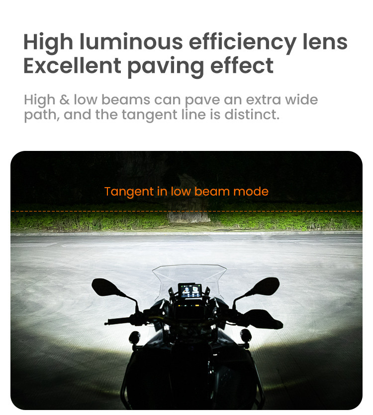 LOBOO L7 światła drogowe i mijania pomocnicze, 15 000 Lumenów, 8-stopniowa skala świecenia, homologacja, zestaw