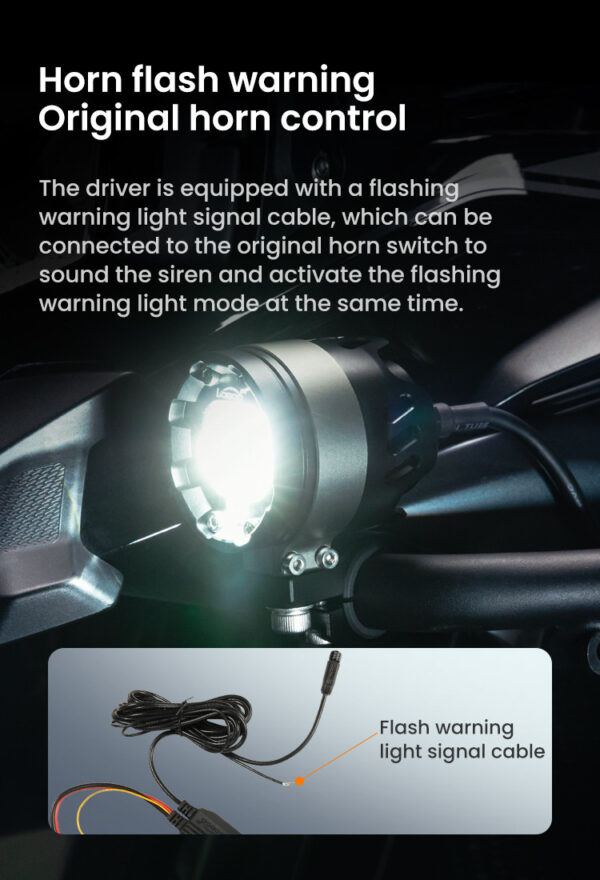 LOBOO L7 światła drogowe i mijania pomocnicze, 15 000 Lumenów, 8-stopniowa skala świecenia, homologacja, zestaw