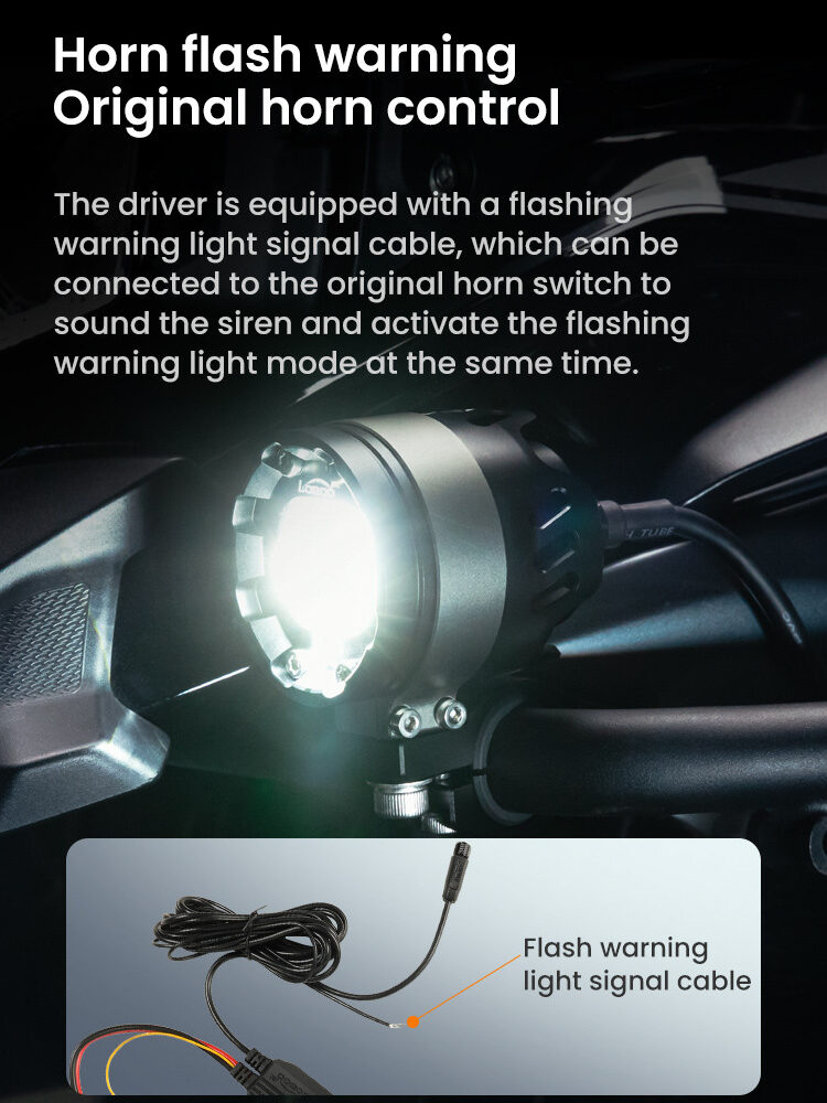 LOBOO L7 światła drogowe i mijania pomocnicze, 15 000 Lumenów, 8-stopniowa skala świecenia, homologacja, zestaw