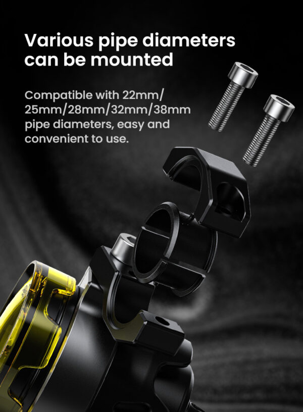 LOBOO L7 światła drogowe i mijania pomocnicze, 15 000 Lumenów, 8-stopniowa skala świecenia, homologacja, zestaw