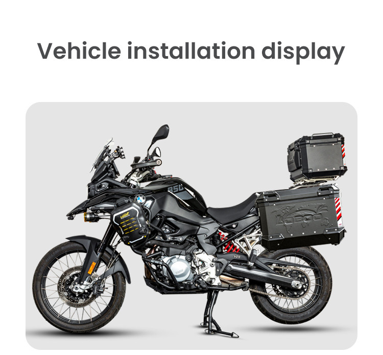 LOBOO L7 światła drogowe i mijania pomocnicze, 15 000 Lumenów, 8-stopniowa skala świecenia, homologacja, zestaw