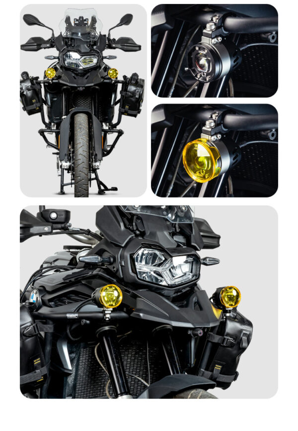 LOBOO L7 światła drogowe i mijania pomocnicze, 15 000 Lumenów, 8-stopniowa skala świecenia, homologacja, zestaw