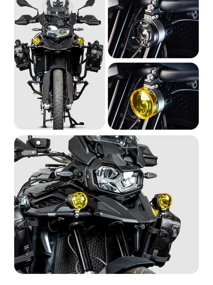 LOBOO L7 światła drogowe i mijania pomocnicze, 15 000 Lumenów, 8-stopniowa skala świecenia, homologacja, zestaw