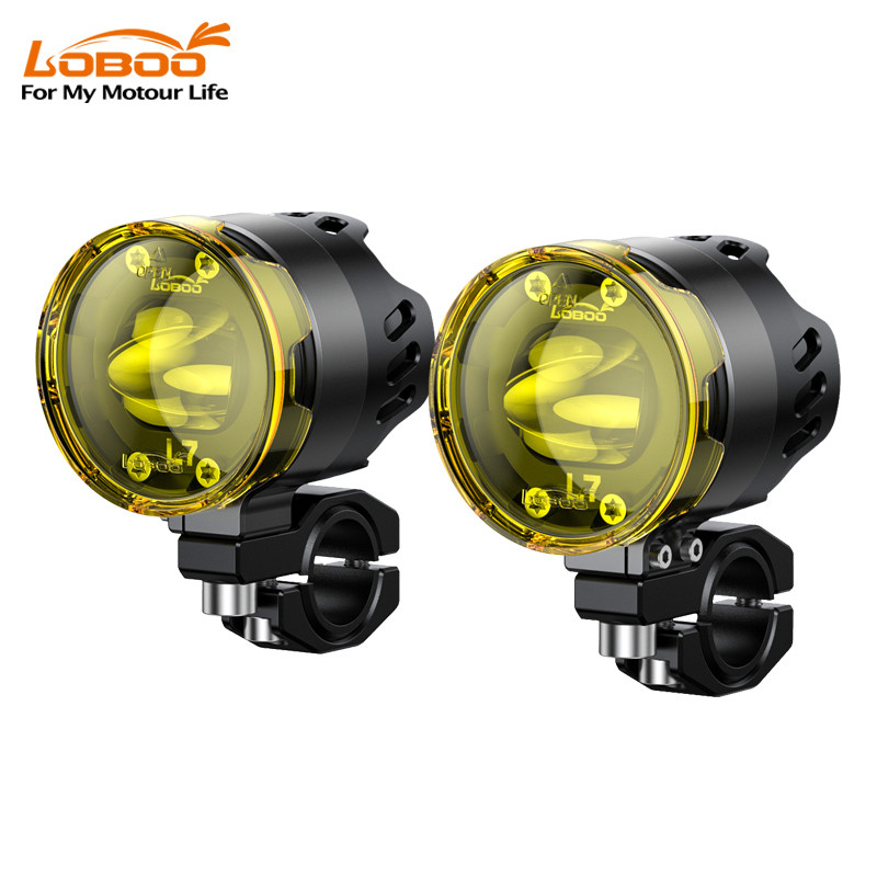 loboo-l7s-swiatlo-drogowe-i-mijania-pomocnicze-czarne LOBOO L7 lampy LED drogowe i mijania pomocnicze, 15 000 Lumenów, 8-stopniowa skala świecenia, homologacja, zestaw