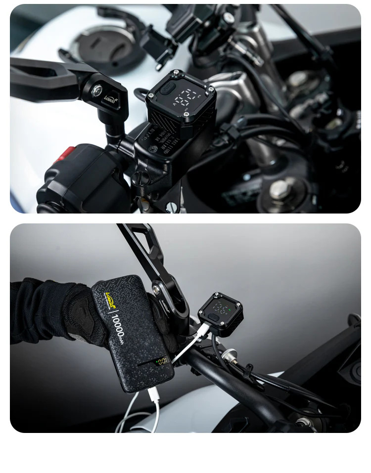 LOBOO Ładowarka dwukierunkowa (ładowanie, monitorowanie, regeneracja akumulatorów), wodoodporna, aluminiowy korpus