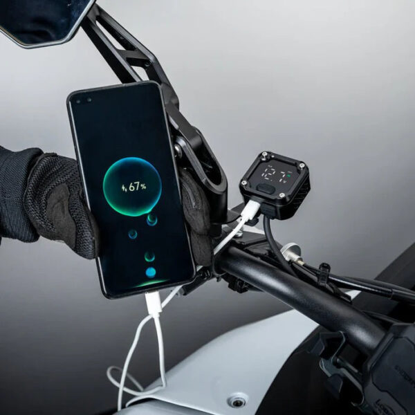 LOBOO Ładowarka dwukierunkowa (ładowanie, monitorowanie, regeneracja akumulatorów), wodoodporna, aluminiowy korpus