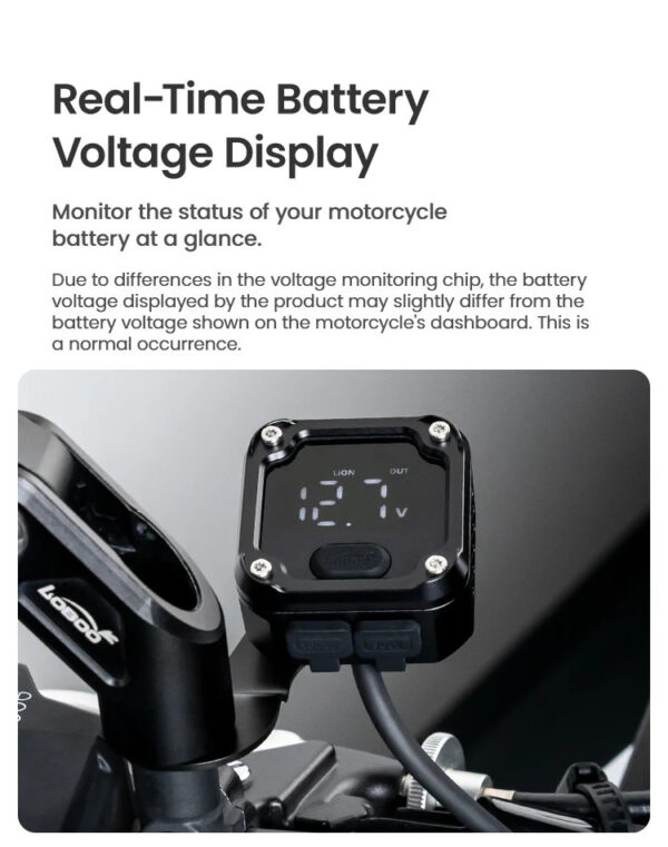 LOBOO Ładowarka dwukierunkowa (ładowanie, monitorowanie, regeneracja akumulatorów), wodoodporna, aluminiowy korpus