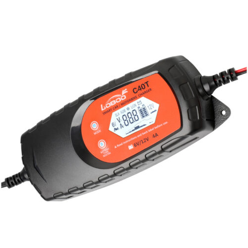 loboo-ladowarka-motocyklowa-z-funkcja-konserwacji-4a LOBOO Inteligentna universalna ładowarka motocyklowa 6V/12V (1A/4A) z funkcją konserwacji