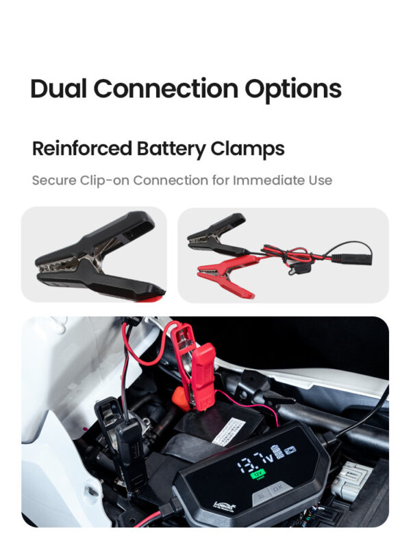 LOBOO Ładowarka motocyklowa z funkcją konserwacji 6A, do akumulatorów kwasowych, żelowych, litowych
