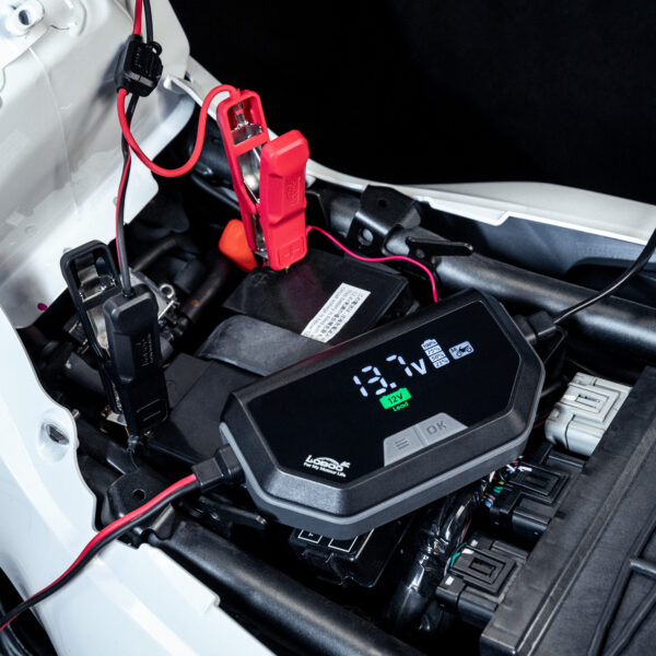 LOBOO Ładowarka motocyklowa z funkcją konserwacji 6A, do akumulatorów kwasowych, żelowych, litowych