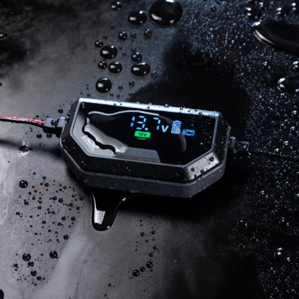 LOBOO Ładowarka motocyklowa z funkcją konserwacji 6A, do akumulatorów kwasowych, żelowych, litowych