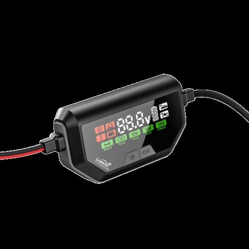 LOBOO Ładowarka motocyklowa z funkcją konserwacji 6A, do akumulatorów kwasowych, żelowych, litowych