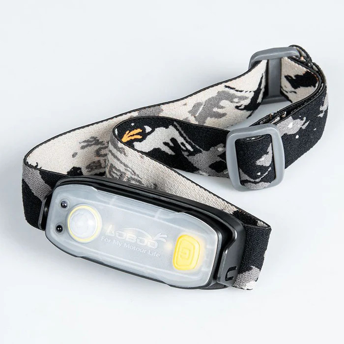 LOBOO Lampka sportowa z uchwytem na bagaż TIBET, wodoodporna IP66, czujnik ruchu