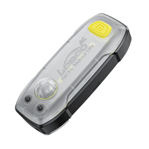 LOBOO Lampka sportowa z uchwytem na bagaż TIBET, wodoodporna IP66, czujnik ruchu