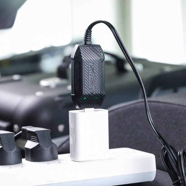 LOBOO Inteligenta Mini ładowarka do akumulatorów 12V (kwasowe, żelowe, litowe), USB