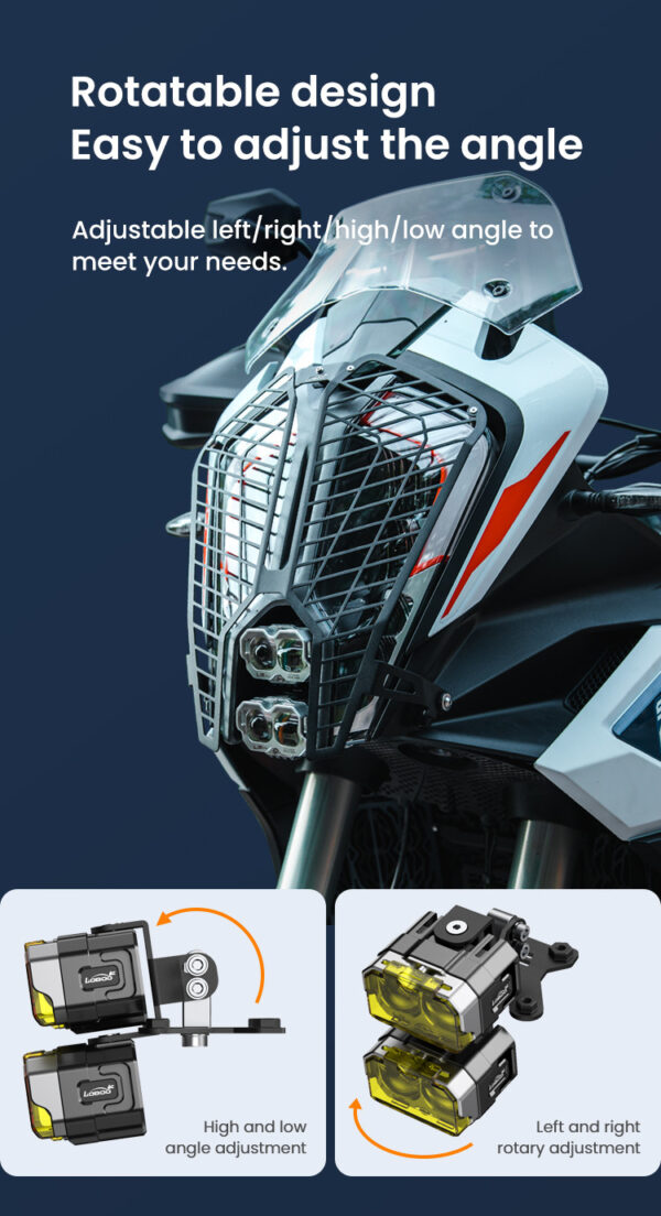 LOBOO Mocowanie świateł do KTM 1290 Super Adventure R (2022-), stal nierdzewna