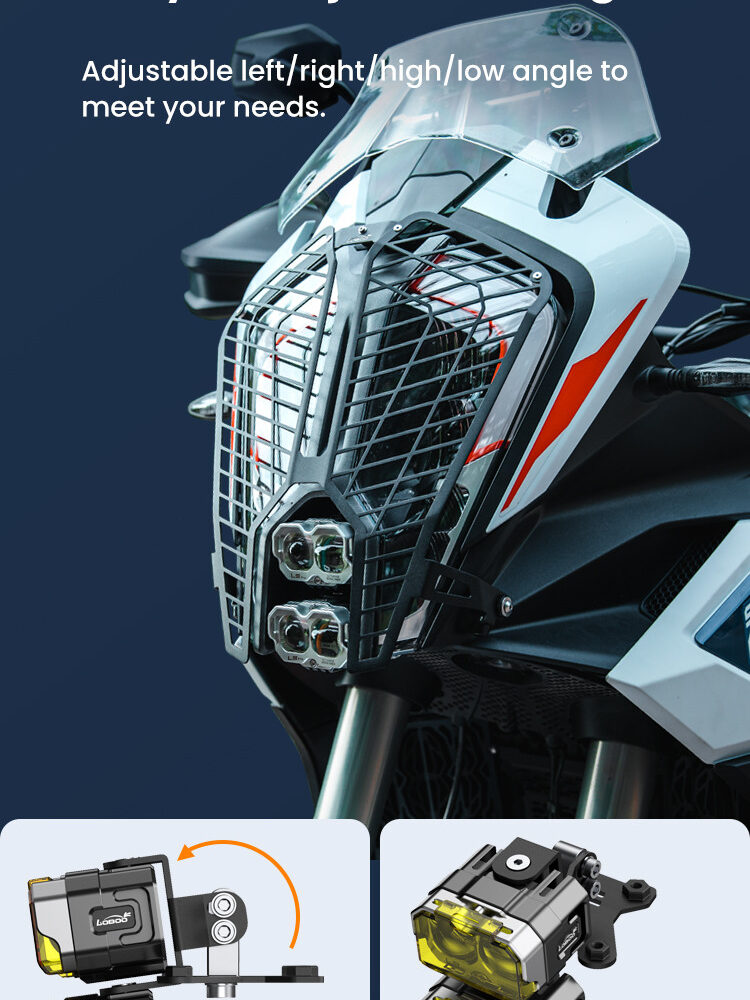 LOBOO Mocowanie świateł do KTM 1290 Super Adventure R (2022-), stal nierdzewna