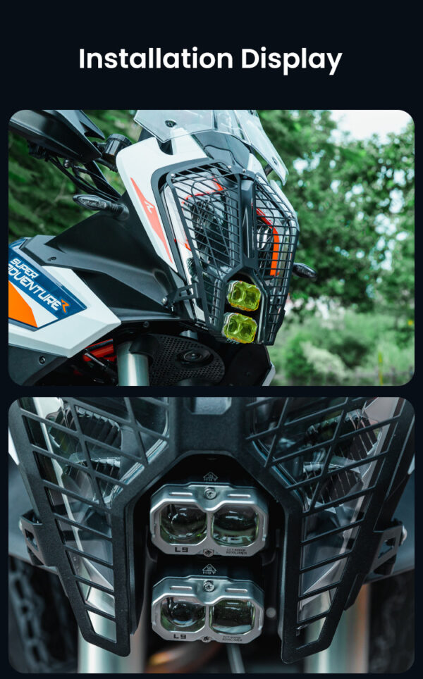 LOBOO Mocowanie świateł do KTM 1290 Super Adventure R (2022-), stal nierdzewna