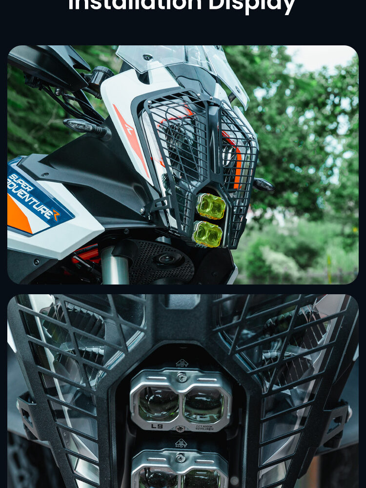 LOBOO Mocowanie świateł do KTM 1290 Super Adventure R (2022-), stal nierdzewna