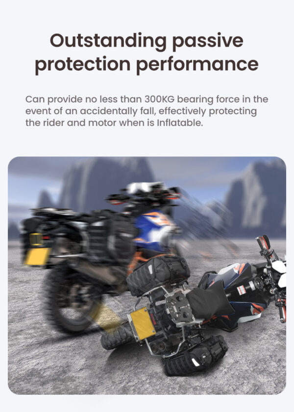 LOBOO Pompowane miękkie torby boczne na gmole, wodoodporne z aluminiowymi płytami montażowymi, seria ALPINE, 1 zestaw - 2 szt 23