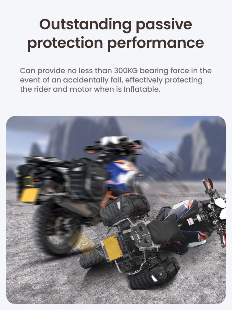 LOBOO Pompowane miękkie torby boczne na gmole, wodoodporne z aluminiowymi płytami montażowymi, seria ALPINE, 1 zestaw - 2 szt 23